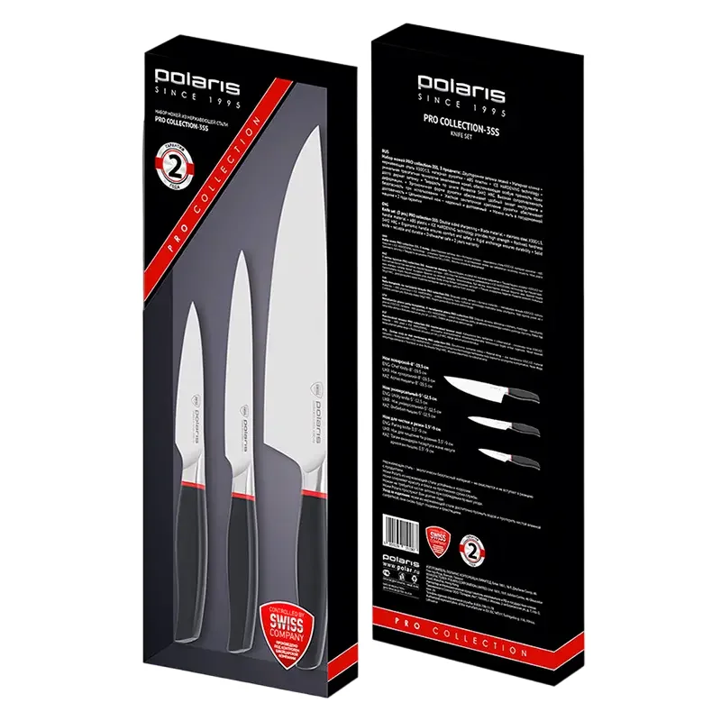 Knife Set Polaris PRO collection-3SS, Black — foto 9