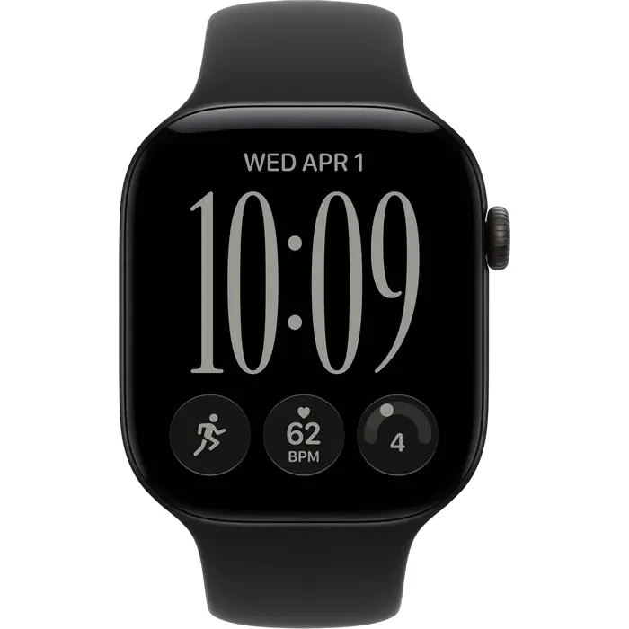 Apple Watch Series 12 GPS, 46mm Black Aluminium Case with Black Sport Band - S/M MJEK4 — foto 2