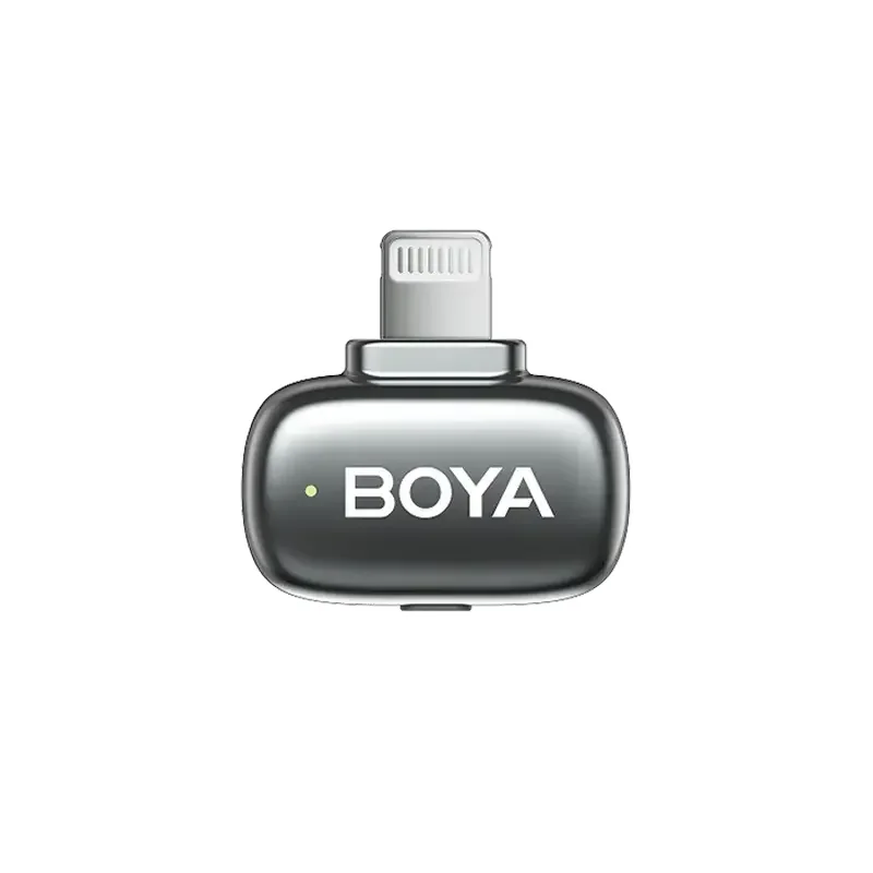 Microfon portabil pentru înregistrare vocală Boya mini 2-01, Fără fir, Gri — foto 6