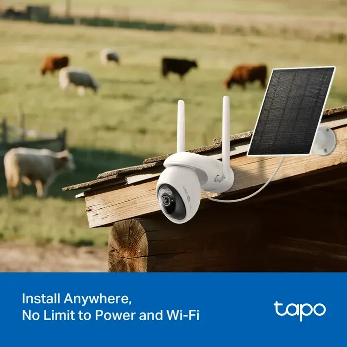 TP-Link Outdoor TAPO C665G KIT, 4K 8Mpix, IP65, Pan/Tilt, 4G/LTE, Battery Powered Security Camera + — foto 6