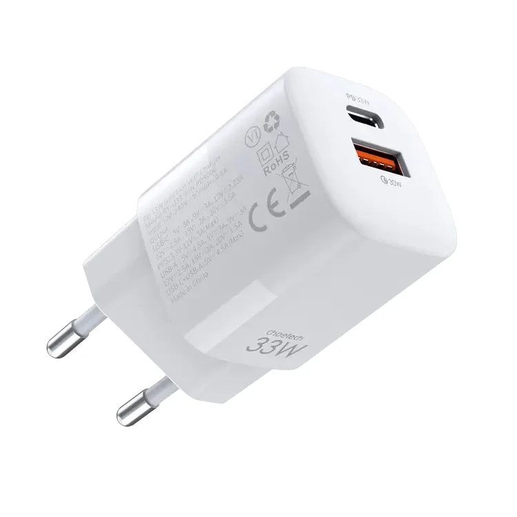 Wall Charger Choetech PD5006-WH, 33W, White — foto 2