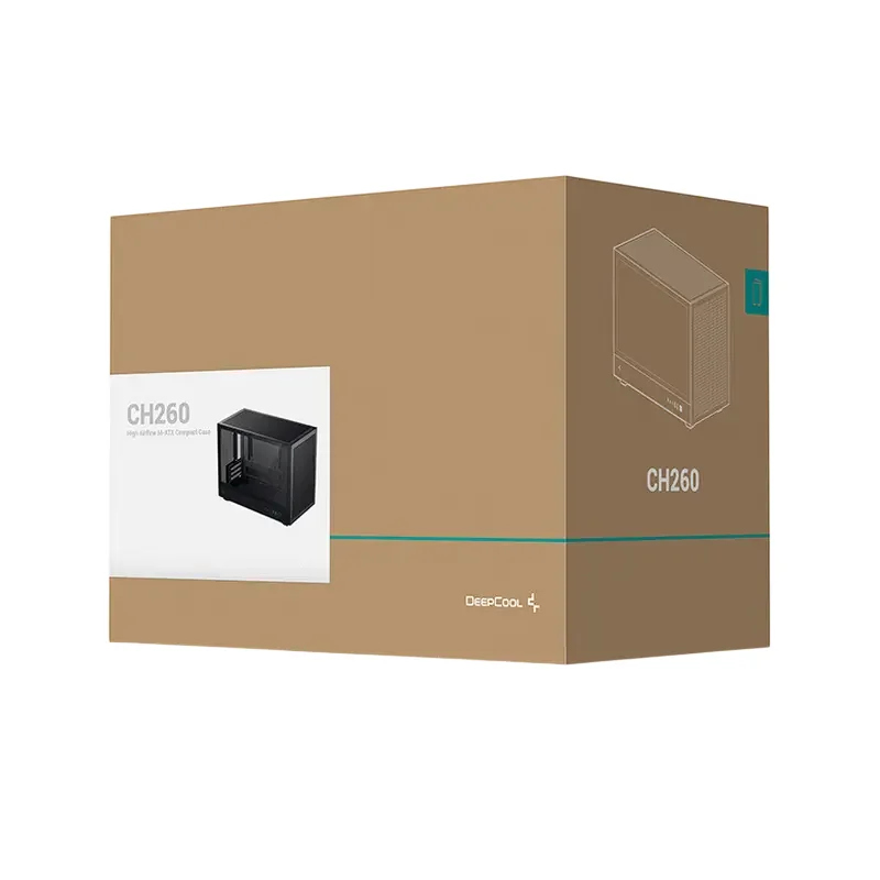 PC Case Deepcool CH260, w/o PSU, Black — foto 6