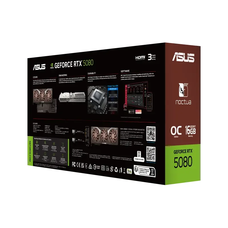 Graphics Card ASUS RTX5080-O16G-NOCTUA, 16GB GDDR7 256bit — foto 16