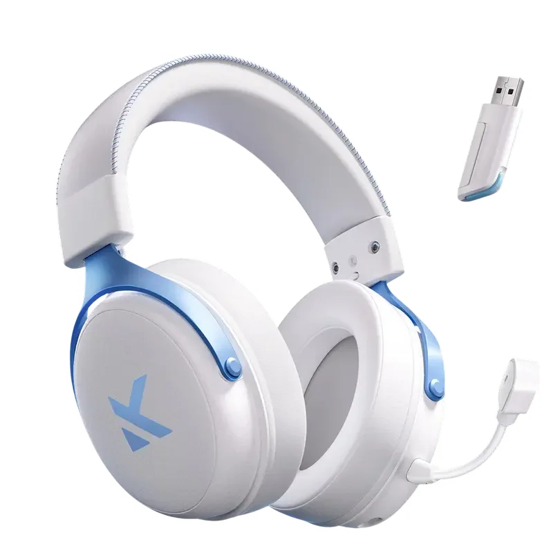 Căști gaming MCHOSE V9 Pro, Fără fir/Cu fir, Sky White — foto 6