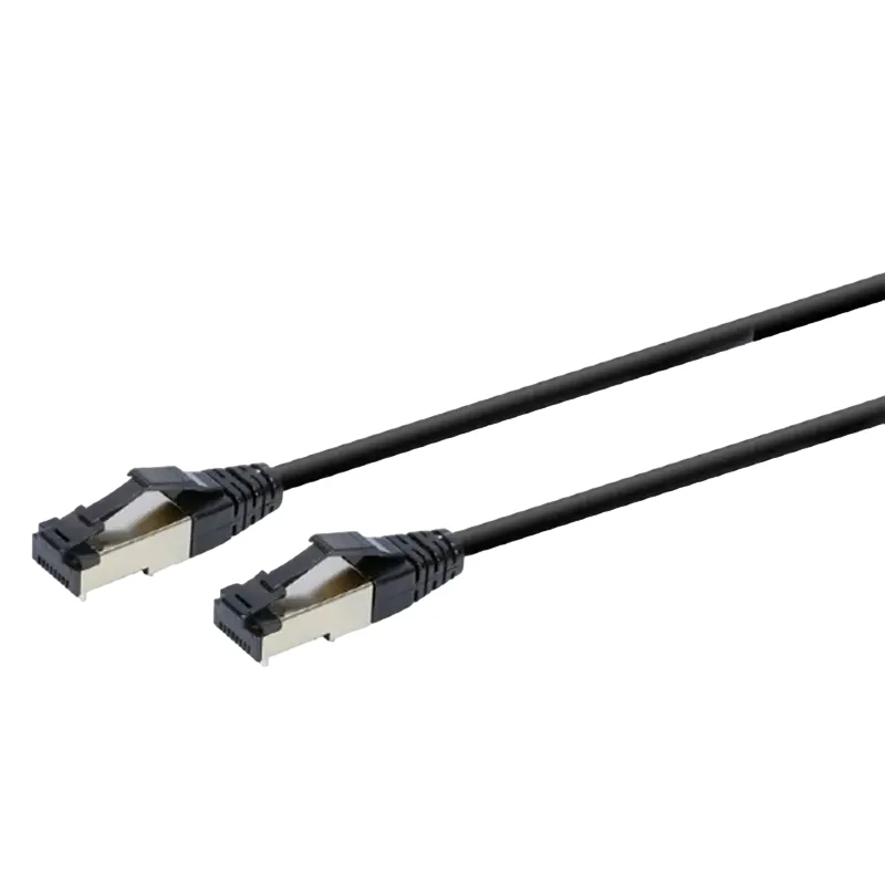 Patch Cord Cat.8  5.0m, Black, PP8-LSZHCU-BK-5M, Cablexpert, Low Smoke Zero Halogen (LSZH) — foto 3