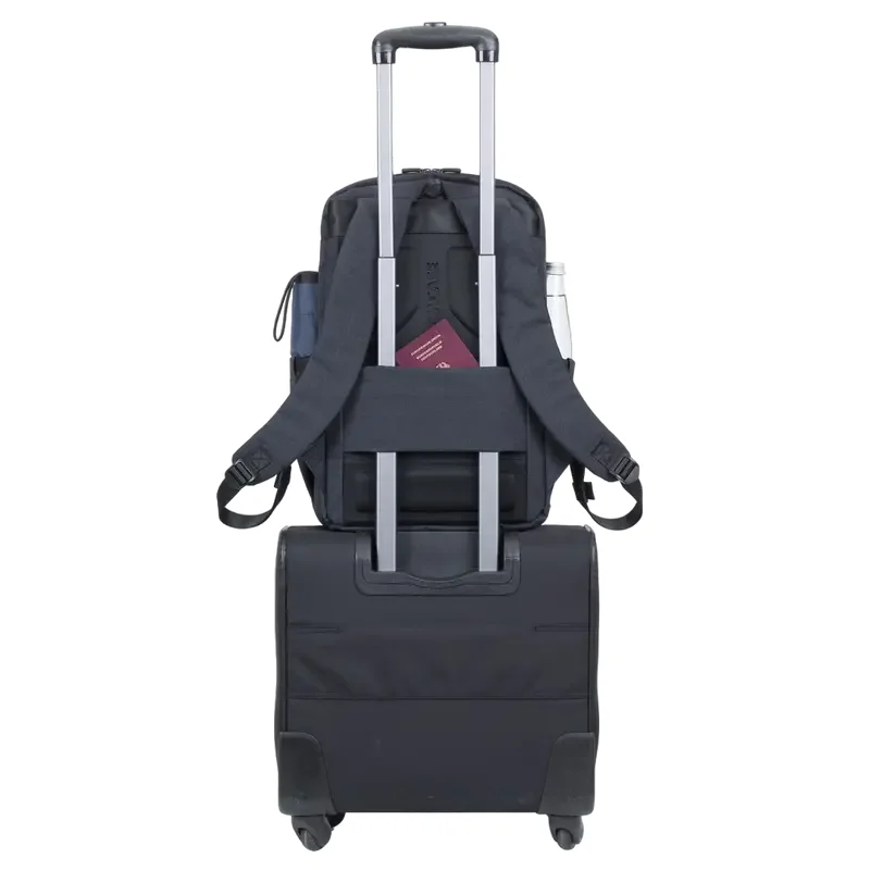 Rucsac pentru Laptop RivaCase Biscayne, 17.3", Poliester, Negru — foto 4