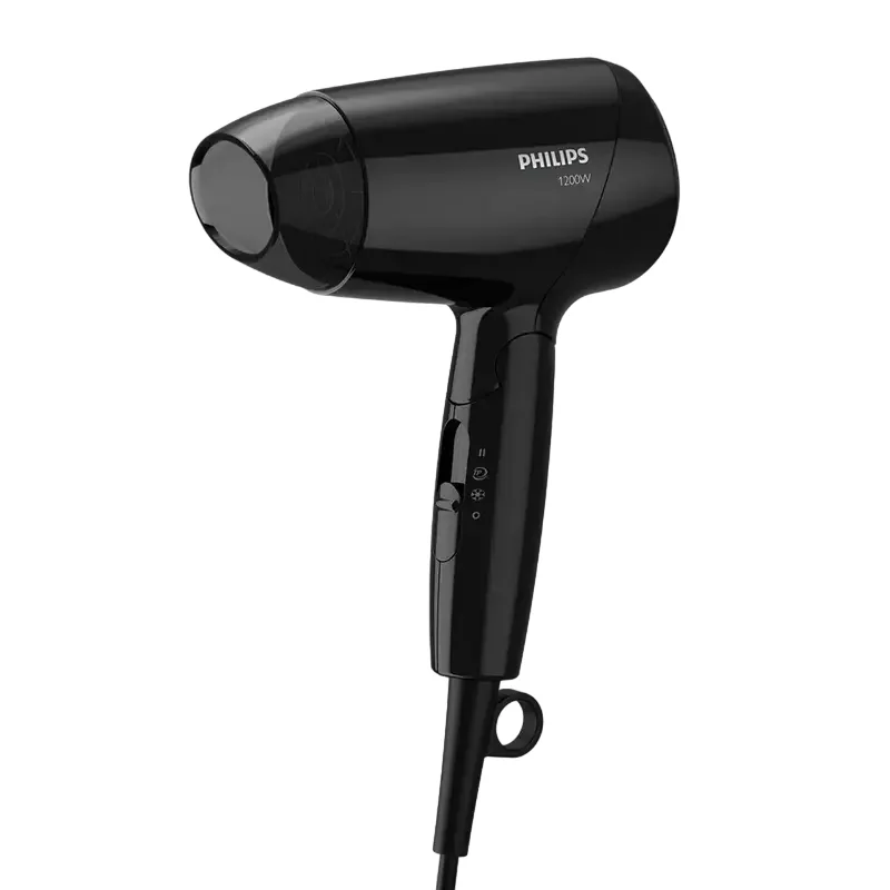 Компактный фен Philips EssentialCare BHC010/10, 1200 Вт, Чёрный — foto 4