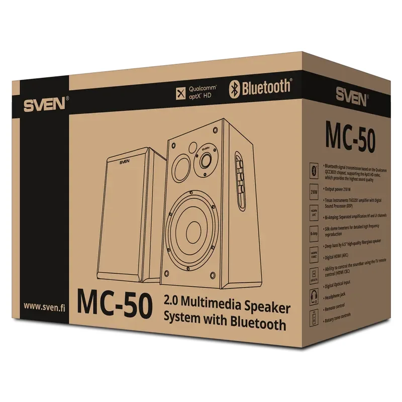 Audio System 2.0 CH SVEN MC-50, Black — foto 5
