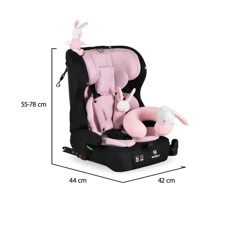 Scaun auto Moni Security 76-150cm Baby pink 3801005153299 — foto 7