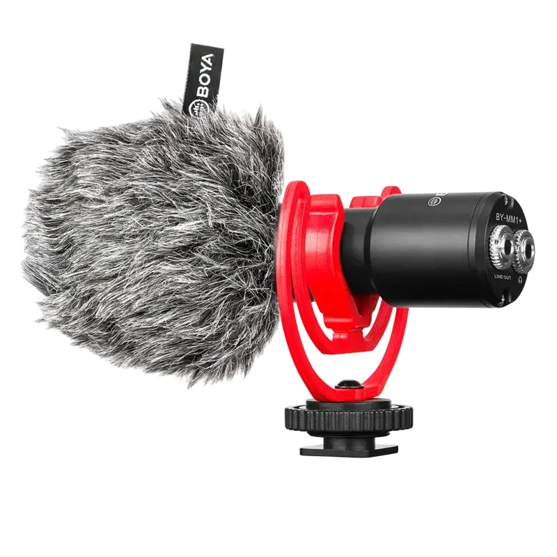 Microfon pentru camera Boya BY-MM1+, Cu fir, Negru — foto 2