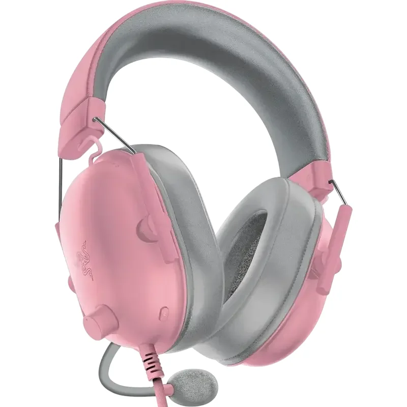 Gaming Headsets Razer BlackShark V2 X for PlayStation, Wired Analog, Pink — foto 6