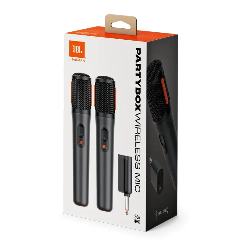Live Sound Microphone JBL PartyBox Wireless Microphones, Wireless, Black — foto 5