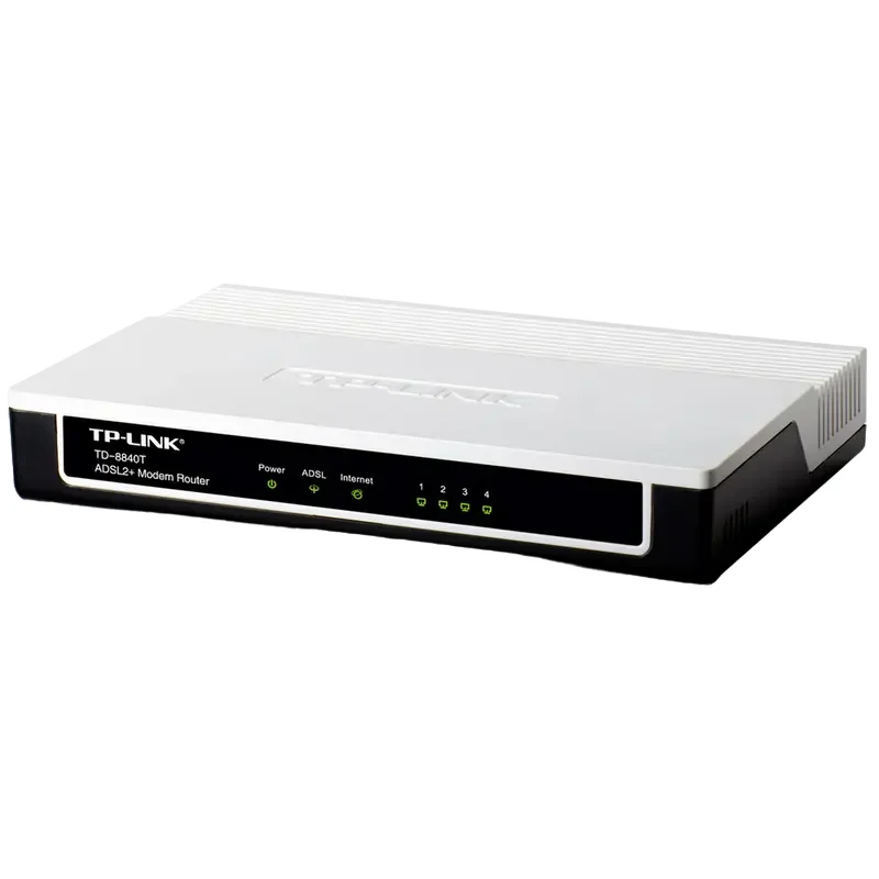 ADSL Модем TP-LINK TD-8840T, ADSL/ADSL2/ADSL2 + до 24 Мбит/с, Чёрный — foto 4