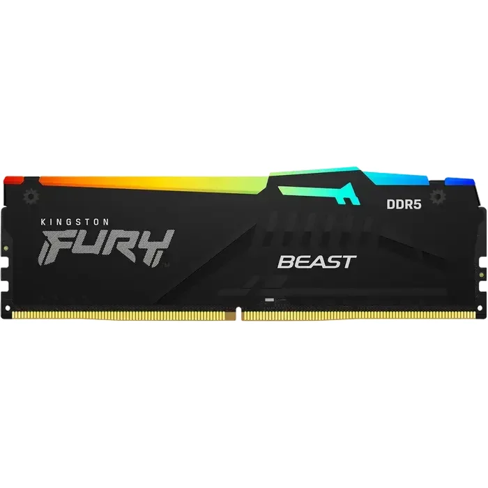 .64GB DDR5-5600MHz  Kingston FURY Beast RGB (Kit of 2x32GB) (KF556C36BBE2AK2-64), CL36-38-38, 1Rx8, — foto 3