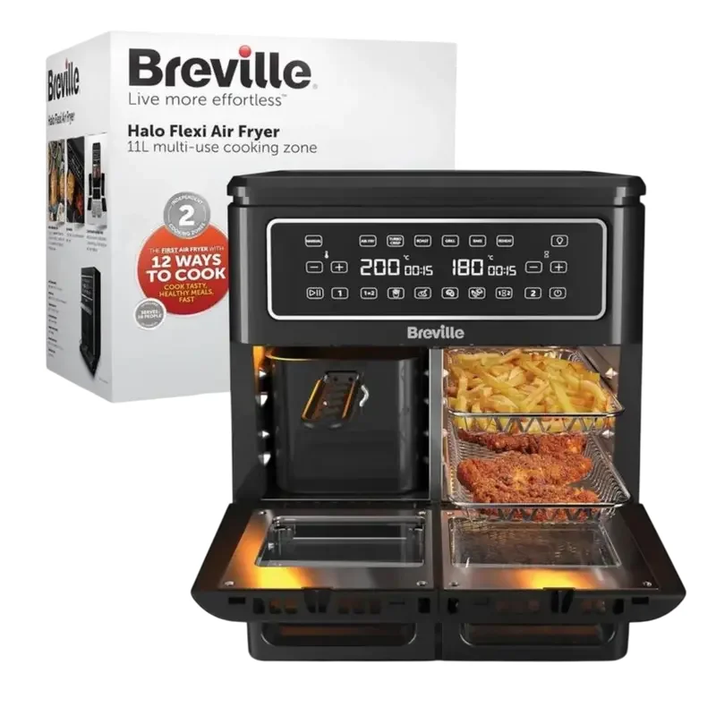 Friteuză cu aer cald Breville Halo Flexi, Negru — foto 4
