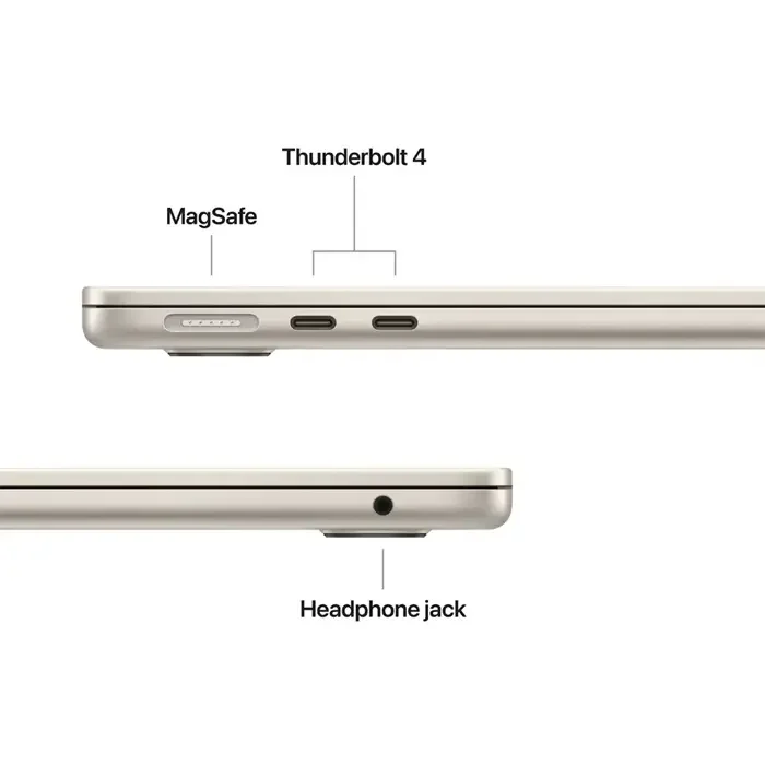 NB Apple MacBook Air 13.6" Z1L3000BR Starlight (M5 16Gb 512Gb) 70W charger — foto 3
