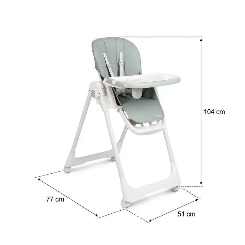 Scaun de masa 2 in 1 Caretero MEGALO MINT — foto 8