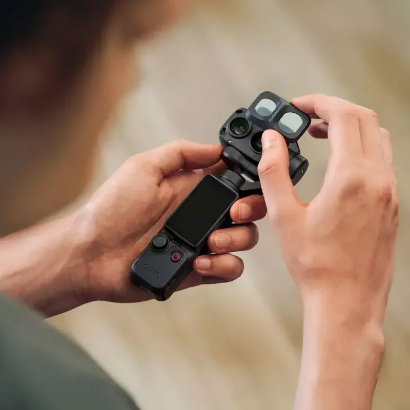 Camera Action cu stabilizator DJI Osmo Pocket 4P Standard Combo, Classic Black — foto 5