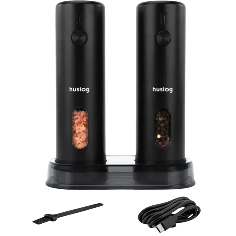 Huslog Set of electric grinders with USB charging - Black — foto 11