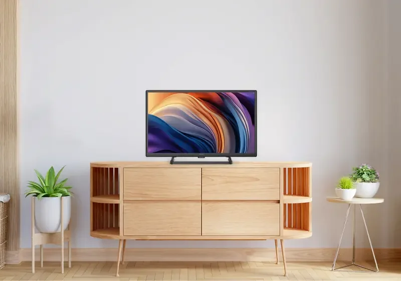 24" LED SMART TV KIVI 24H710QB, 1366x768 HD, Google TV, Negru — foto 2