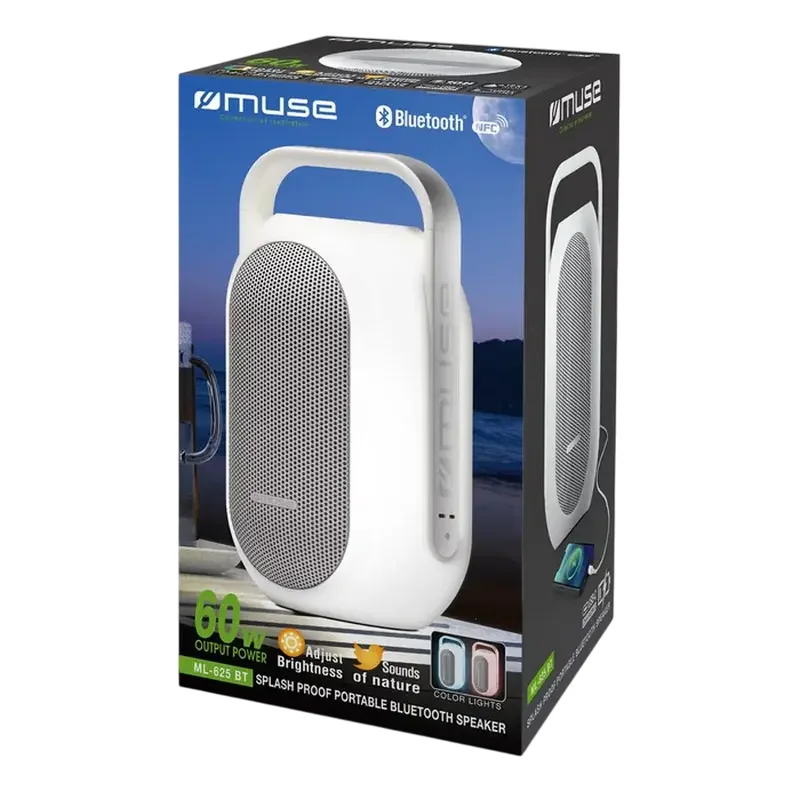 Boxă portabilă MUSE ML-625 BT, Alb — foto 4
