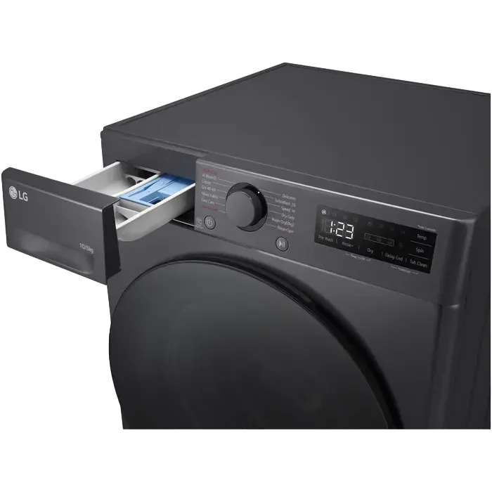 Mașină de spălat cu uscător LG F4DR510S2M, 10kg, Gri — foto 10