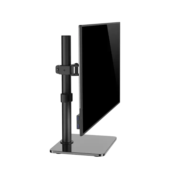 Table/desk stand for  1-monitor Gembird MS-D1ST-03, 17"-32", max.9kg,  VESA: 75x75, 100x100 — foto 6