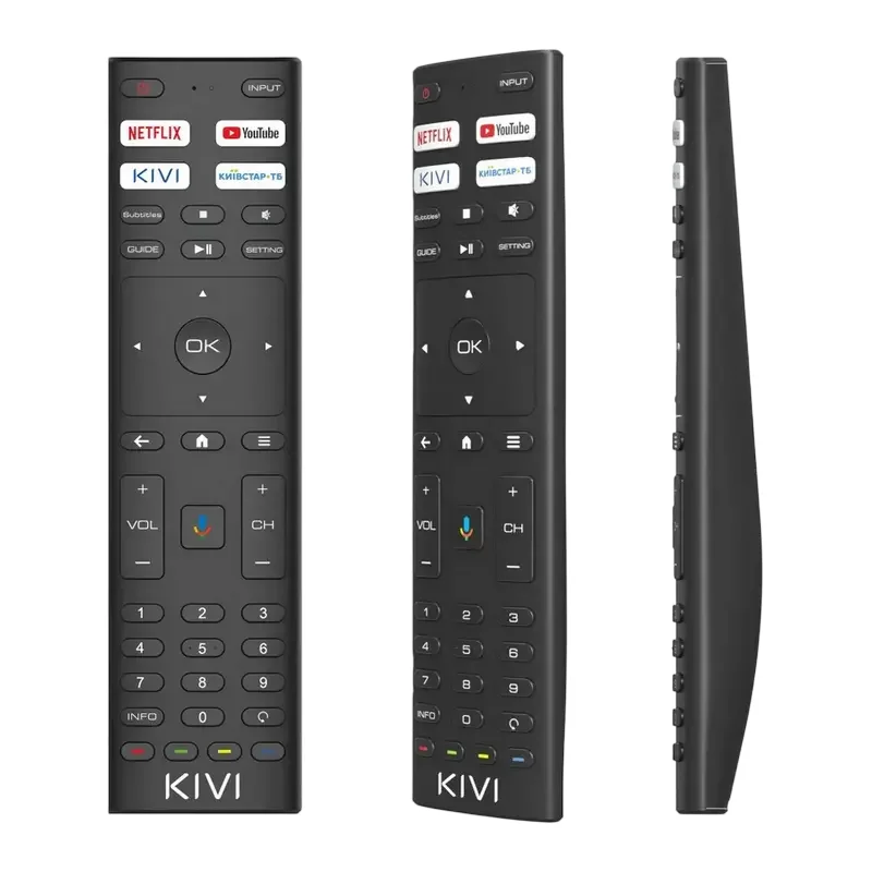 55" LED SMART TV KIVI 55U7000MB, QLED, 4K UHD, Android TV, Black — foto 2