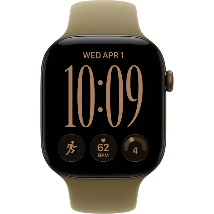 Apple Watch Series 12 GPS, 46mm Dark Bronze Aluminium Case with Olive Sport Band - M/L MJEU4 — foto 3