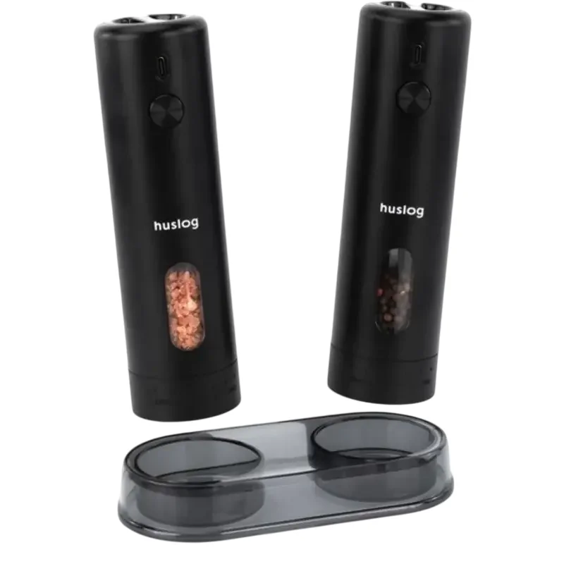 Huslog Set of electric grinders with USB charging - Black — foto 6