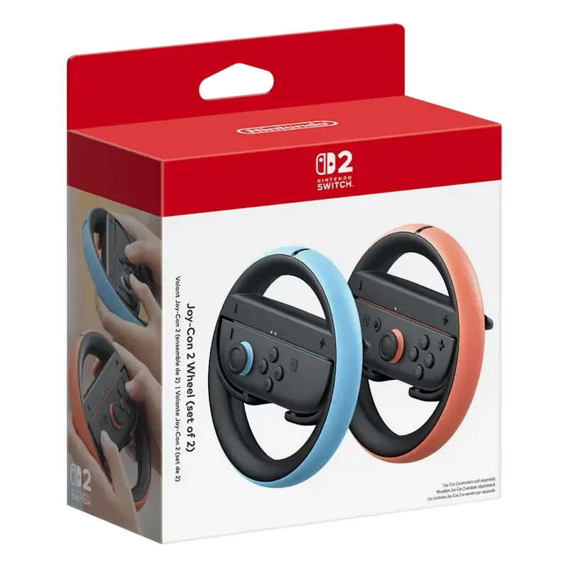 Volan Gaming Nintendo Switch 2 Joy-Con 2 Wheel, Albastru | Roșu — foto 3