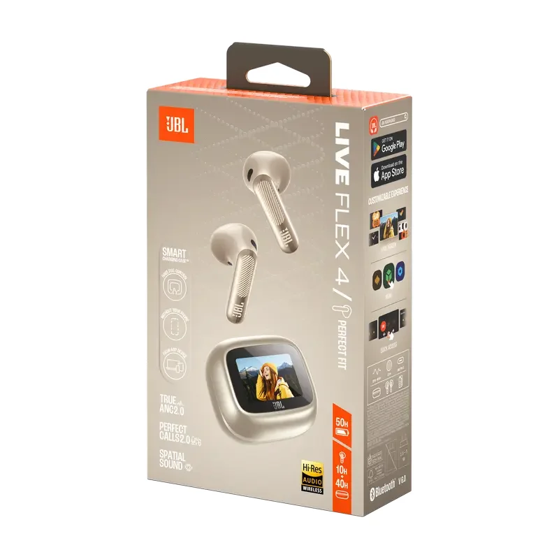 True Wireless JBL LIVE Flex 4, Champagne — foto 9
