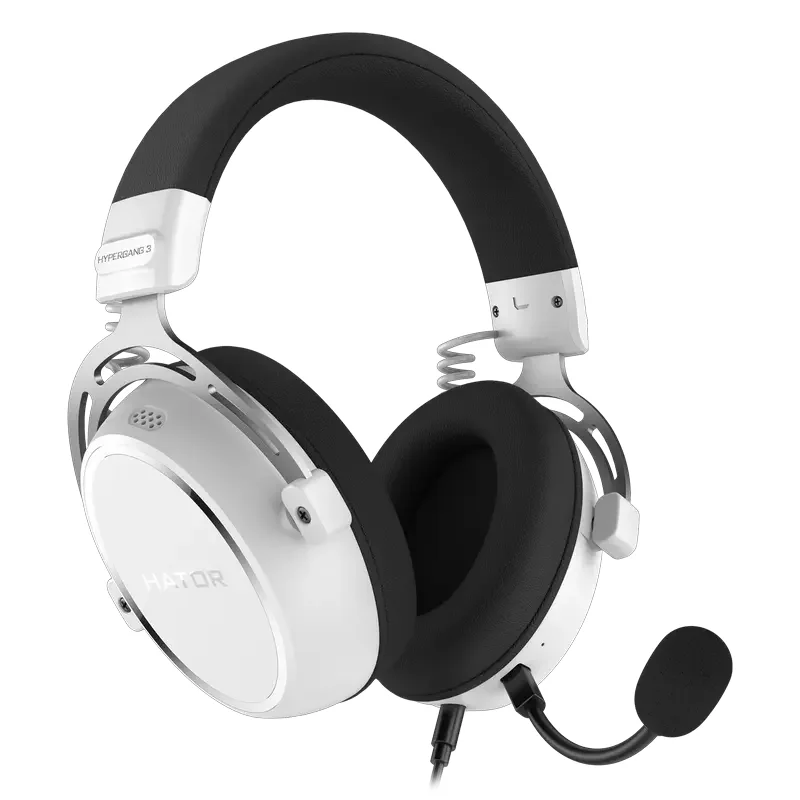 Gaming Headsets HATOR Hypergang 3, Wired Analog, White — foto 7