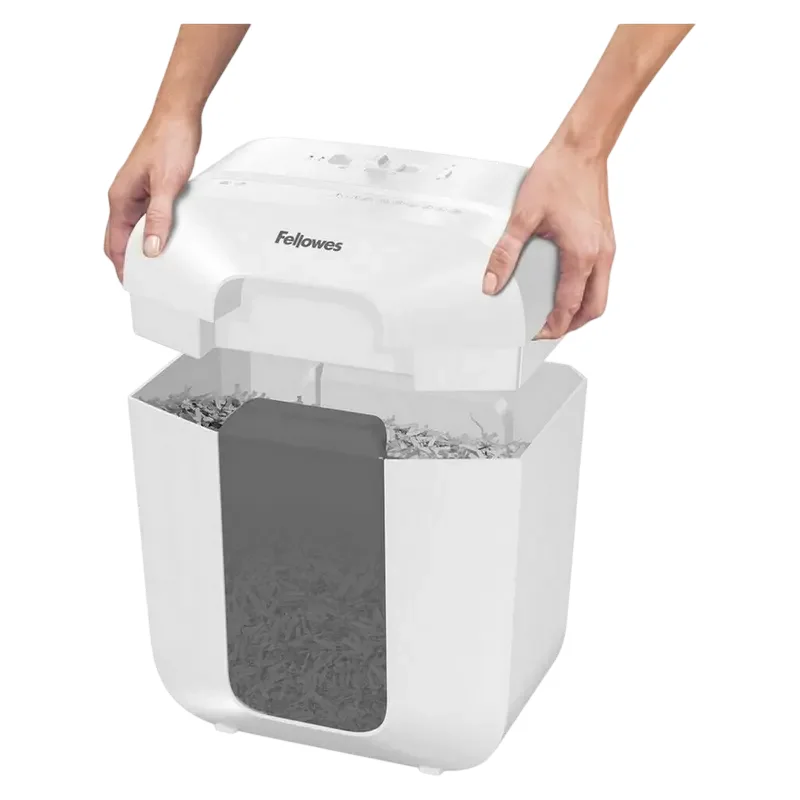Fellowes  Powershred® LX25M, DIN Level P-4, Cross 4х12mm, Capacity 6sheets, Vol.11 lit, WHITE — foto 6