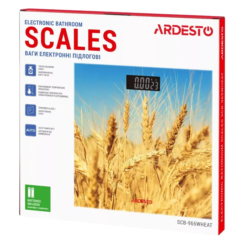 Electronic floor scales Ardesto SCB-965WHEAT, Yellow — foto 4