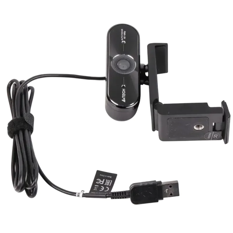 PC Camera A4Tech PK-940HA, 1080P Full HD, Auto Focus, Built-in Microphone, Black — foto 5