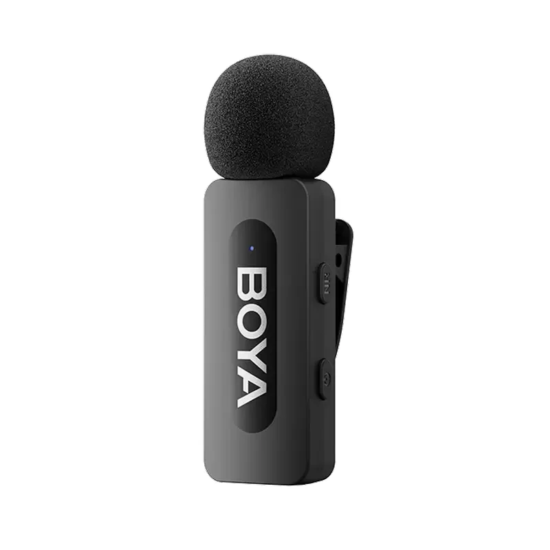 Портативный записывающий микрофон Boya BY-V10 V2.0, Беспроводной, Черный — foto 4