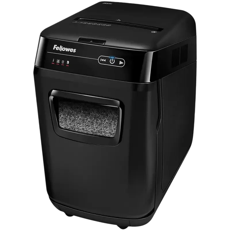 Fellowes  AutoMax™200M, DIN Level P-5, Cross 4x38mm, Paper feeder: 200sheets, Vol.32 lit. Paper Clip — foto 5