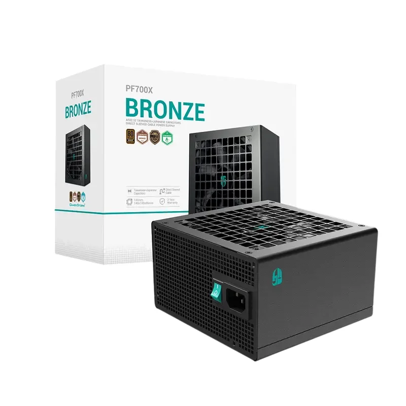 Power Supply ATX 700W Deepcool GamerStorm PF700X, 80+Bronze,120mm, Active PFC, DC/DC,  Flat cable de — foto 6