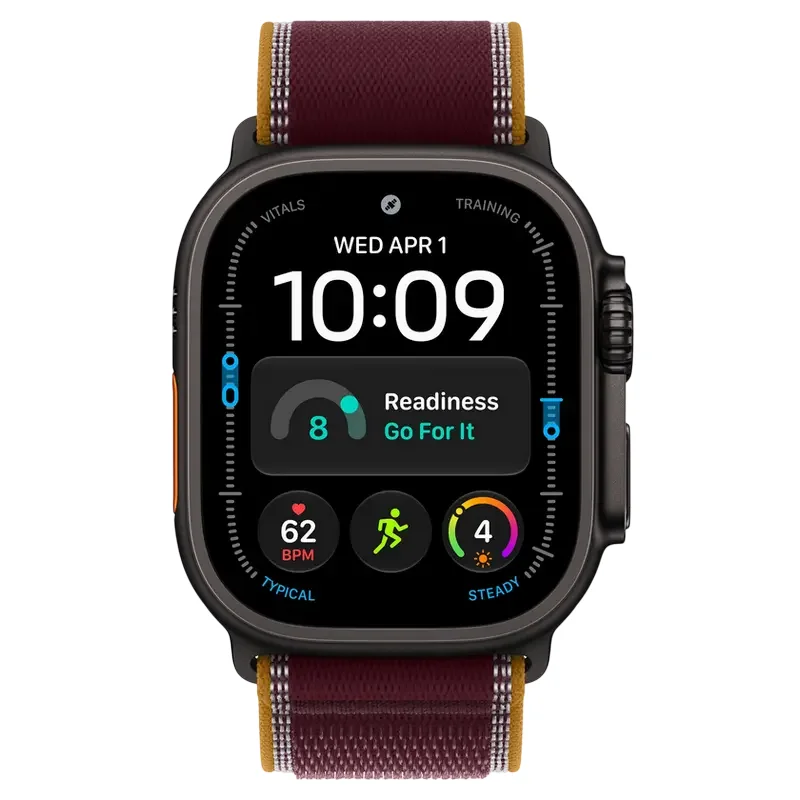 Apple Watch Ultra 4 GPS + Cellular, 49mm Black Titanium Case with Burgundy Trail Loop - M/L MJC44 — foto 2