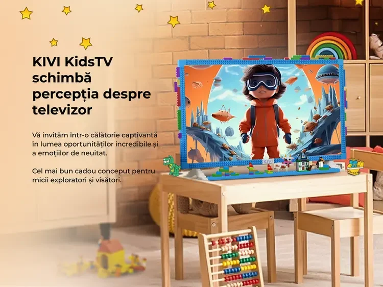 32" LED SMART Телевизор KIVI KidsTV, 1920x1080 FHD, Android TV, Синий — foto 14