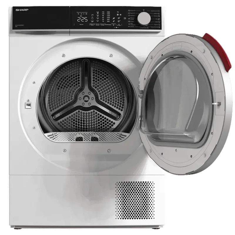 Uscător de rufe Sharp KD-NHL8S9GWC-EE, 8kg, Alb — foto 3