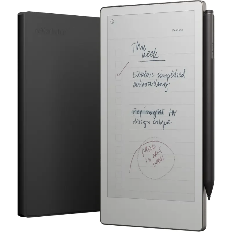 reMarkable Paper Pro Move 7.3" Bundle 2/64GB with Marker Plus Book Folio Cover, Leather Black — foto 11