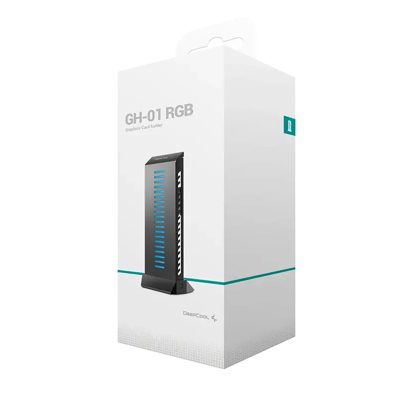 Graphics Card Holder Deepcool GH-01 A-RGB, Black — foto 4