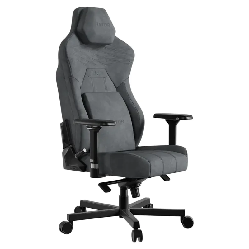 Scaun Gaming HATOR Arc 3 XL, Velur, Gri — foto 11