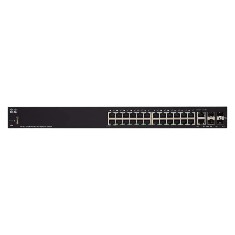 24-port 10/100Mbps Managed Switch Cisco SF350-24, 2xSFP, 2xSFP Combo — foto 2