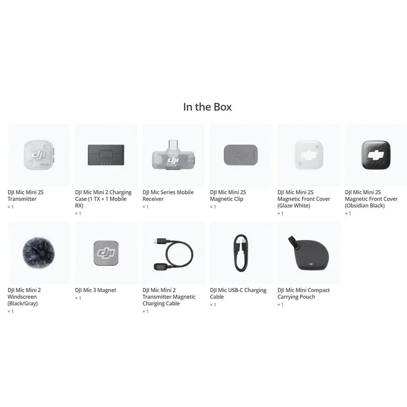DJI Mic Mini 2S (1 TX + 1 Mobile RX + Charging Case), Black — foto 3