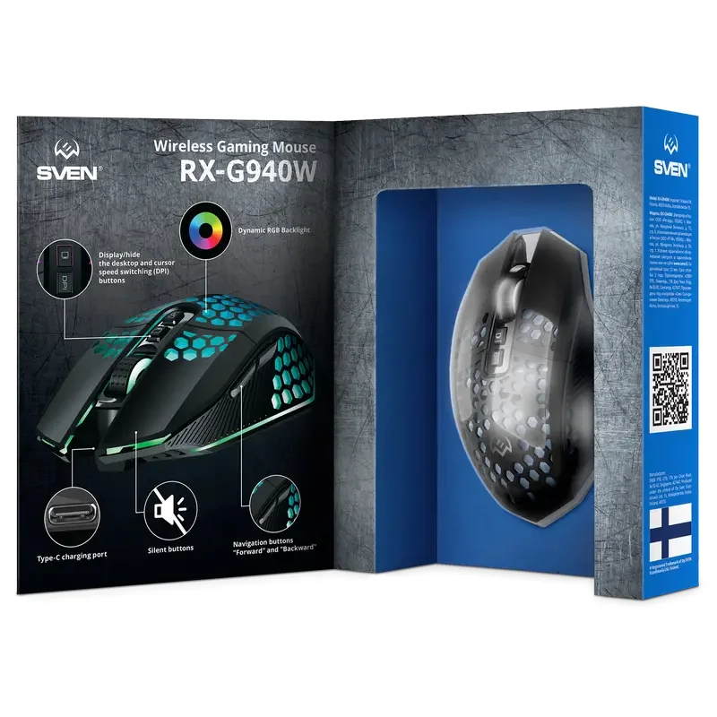 Мышь SVEN RX-G940W, Чёрный — foto 16