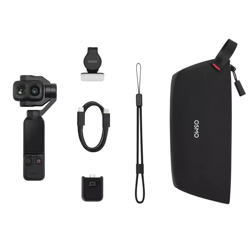 Camera Action cu stabilizator DJI Osmo Pocket 4P Standard Combo, Classic Black — foto 10