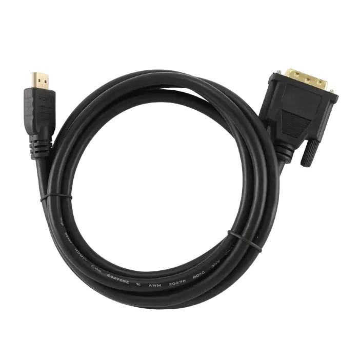 Cable HDMI to DVI  1.8m Cablexpert, male-male, GOLD, 18+1pin single-link, CC-HDMI-DVI-6 — foto 4